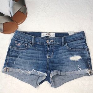 Hollister low rise denim shorts